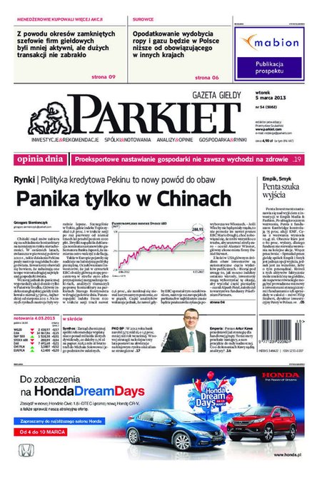 e-prasa: Parkiet – e-wydanie – 54/2013