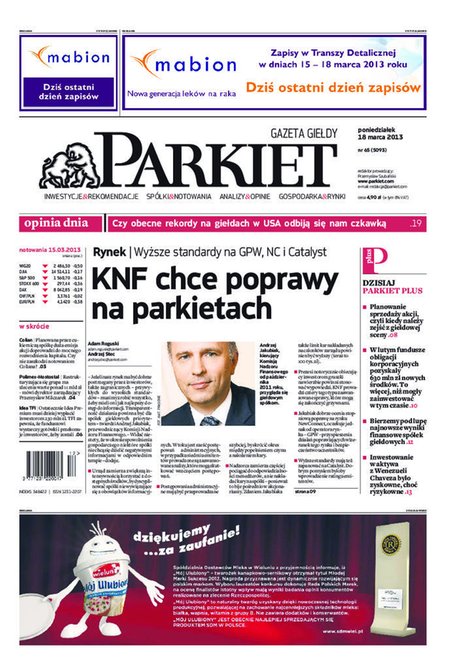 e-prasa: Parkiet – e-wydanie – 65/2013