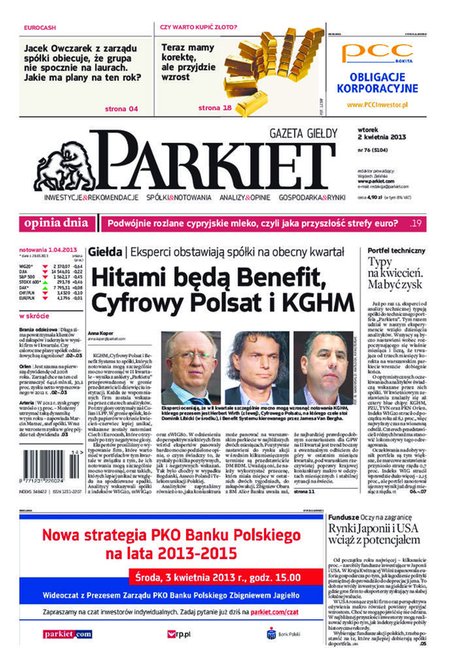 e-prasa: Parkiet – e-wydanie – 76/2013