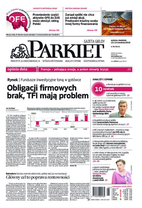 e-prasa: Parkiet – e-wydanie – 86/2013