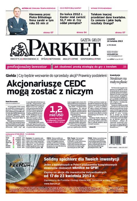 e-prasa: Parkiet – e-wydanie – 90/2013