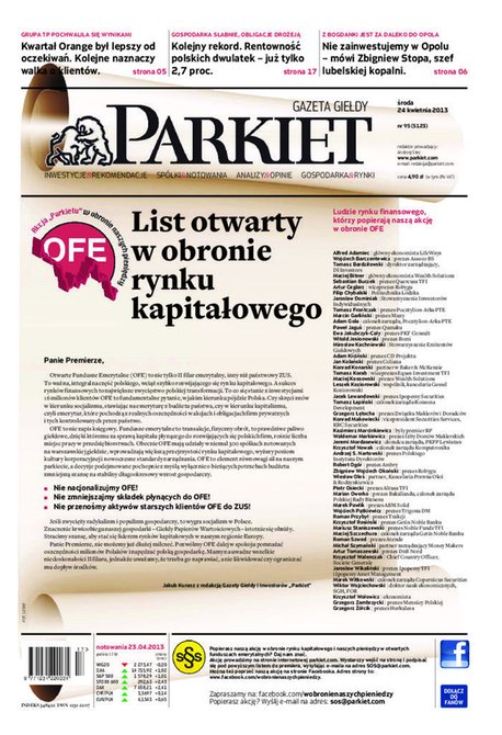 e-prasa: Parkiet – e-wydanie – 95/2013