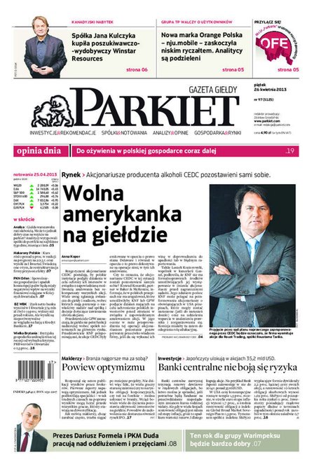 e-prasa: Parkiet – e-wydanie – 97/2013