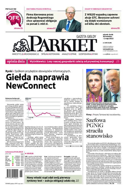 e-prasa: Parkiet – e-wydanie – 100/2013