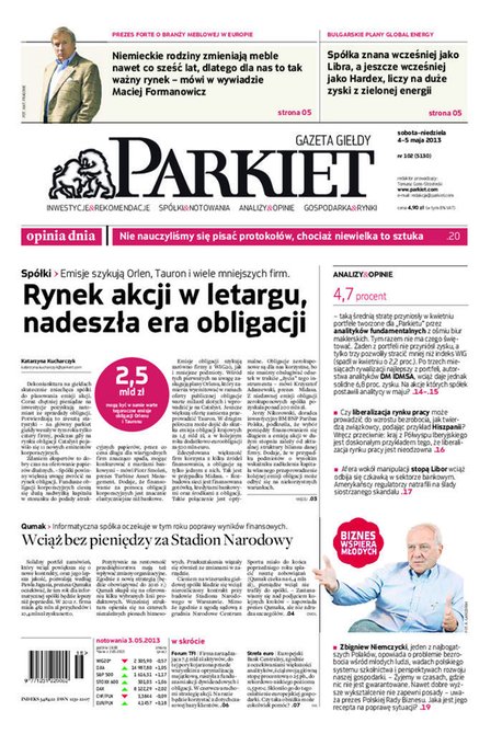 e-prasa: Parkiet – e-wydanie – 102/2013