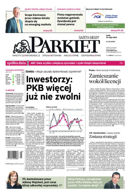 e-prasa: Parkiet – e-wydanie – 111/2013