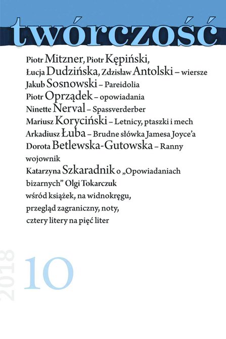 e-prasa: Twórczość – e-wydanie – 10/2018