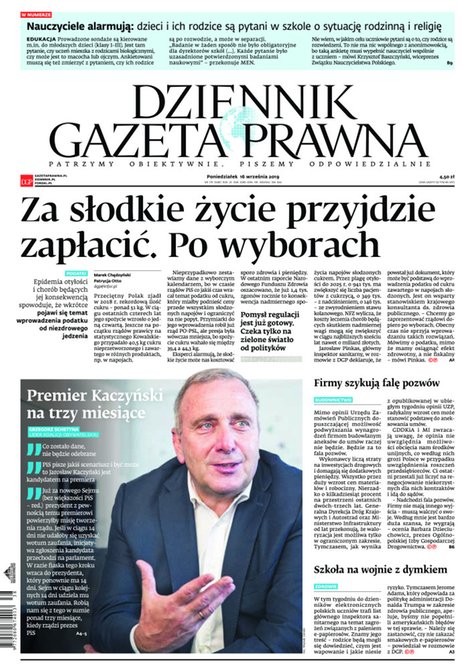 e-prasa: Dziennik Gazeta Prawna – e-wydanie – 179/2019