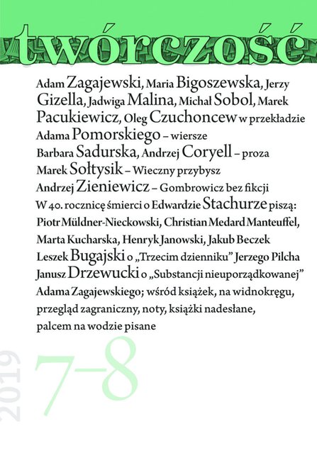 e-prasa: Twórczość – e-wydanie – 7-8/2019