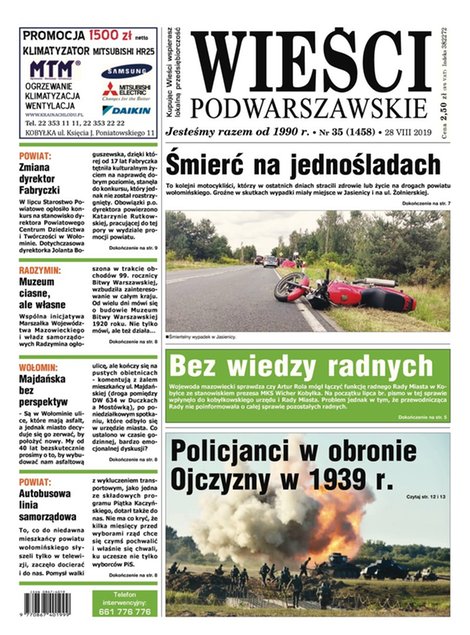 e-prasa: Wieści Podwarszawskie – e-wydanie – 35/2019