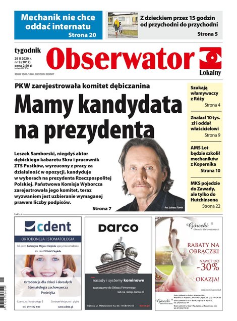 e-prasa: Obserwator Lokalny – e-wydania – 9/2020