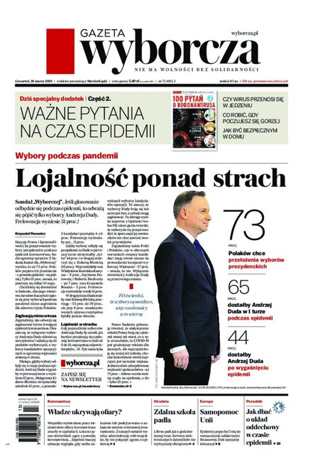 e-prasa: Gazeta Wyborcza - Zielona Góra – e-wydanie – 72/2020
