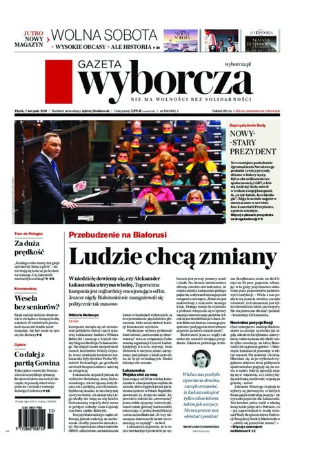 e-prasa: Gazeta Wyborcza - Łódź – e-wydanie – 184/2020