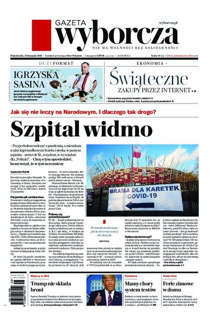 e-prasa: Gazeta Wyborcza - Łódź – e-wydanie – 274/2020