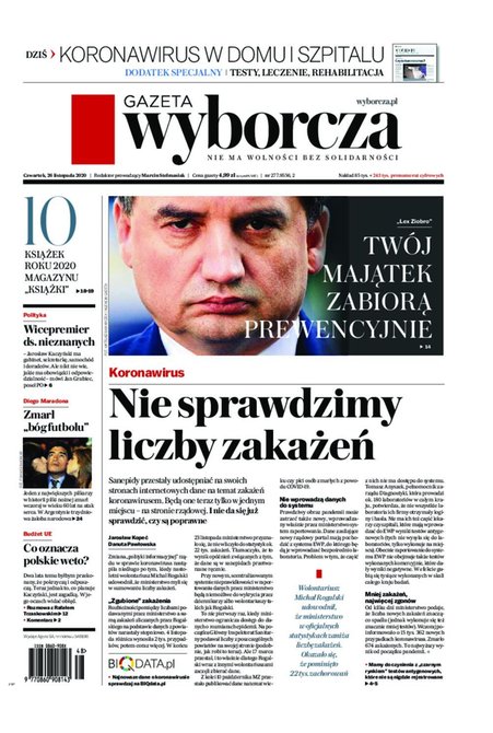 e-prasa: Gazeta Wyborcza - Łódź – e-wydanie – 277/2020
