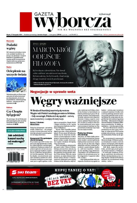 e-prasa: Gazeta Wyborcza - Łódź – e-wydanie – 278/2020