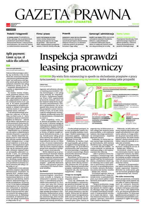 e-prasa: Dziennik Gazeta Prawna – e-wydanie – 15/2020
