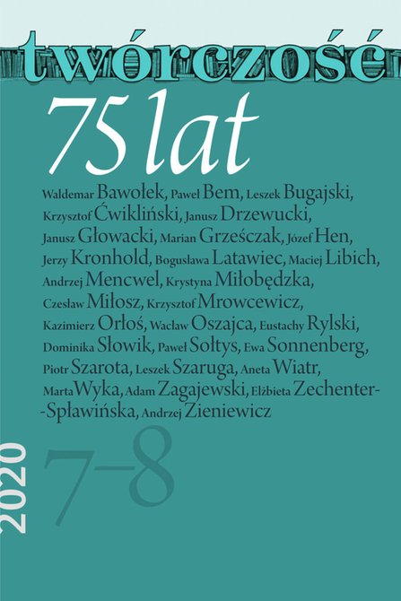 e-prasa: Twórczość – e-wydanie – 7-8/2020
