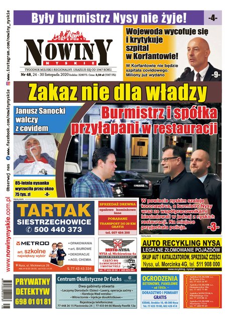 e-prasa: Nowiny Nyskie – e-wydania – 48/2020