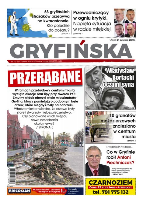 e-prasa: Gazeta Gryfińska – e-wydawnia – 16/2020