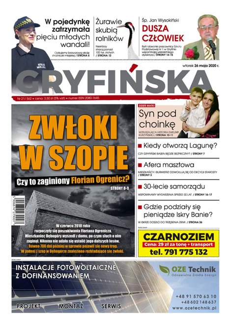 e-prasa: Gazeta Gryfińska – e-wydawnia – 21/2020