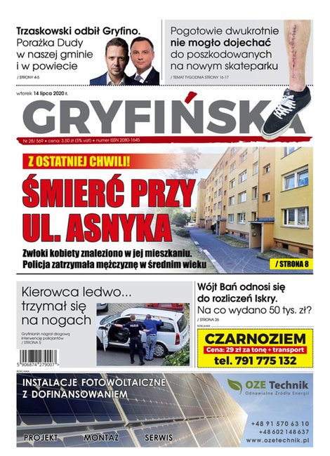 e-prasa: Gazeta Gryfińska – e-wydawnia – 28/2020