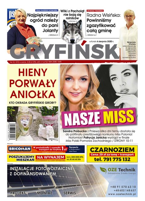 e-prasa: Gazeta Gryfińska – e-wydawnia – 31/2020
