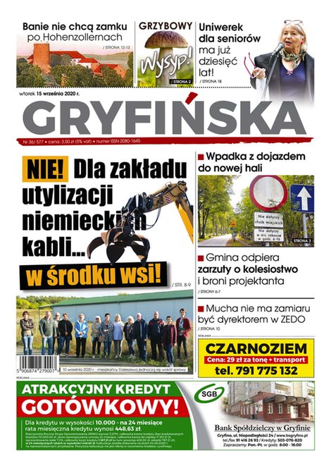 e-prasa: Gazeta Gryfińska – e-wydawnia – 36/2020