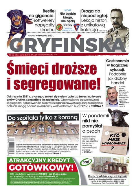 e-prasa: Gazeta Gryfińska – e-wydawnia – 44/2020