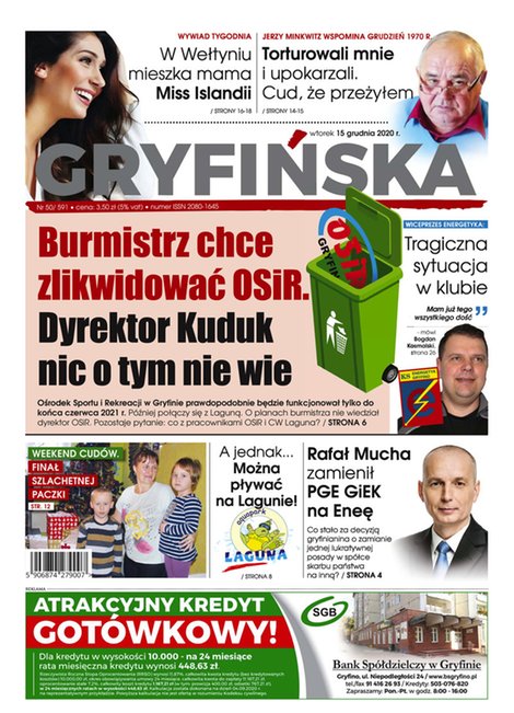 e-prasa: Gazeta Gryfińska – e-wydawnia – 49/2020