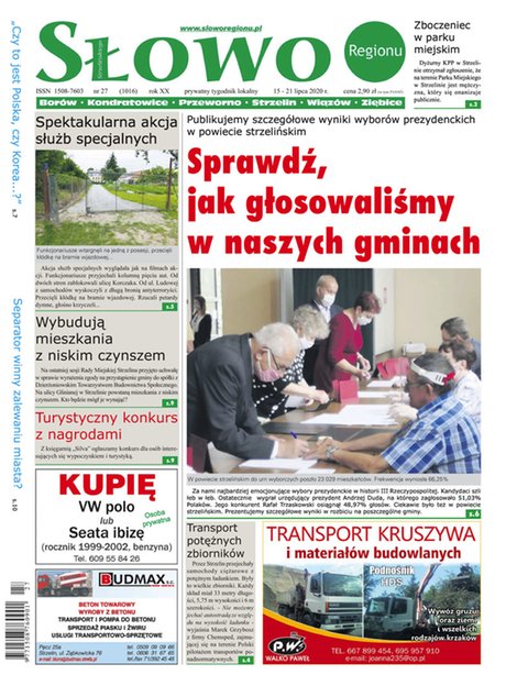 e-prasa: Słowo Regionu Strzelińskiego – e-wydawnia – 27/2020