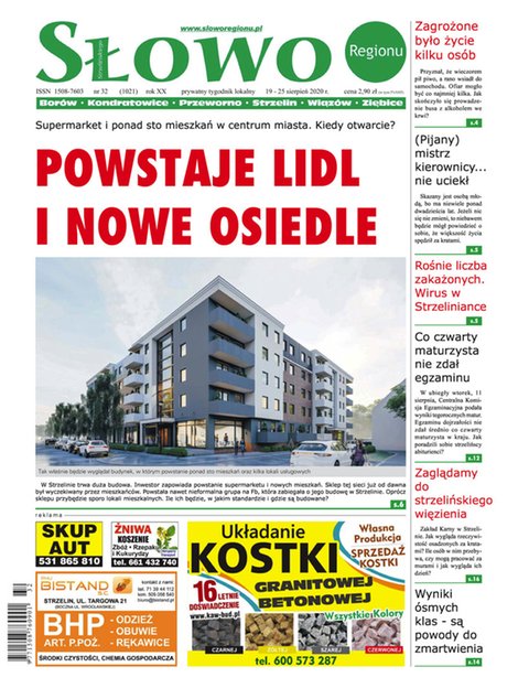 e-prasa: Słowo Regionu Strzelińskiego – e-wydawnia – 32/2020