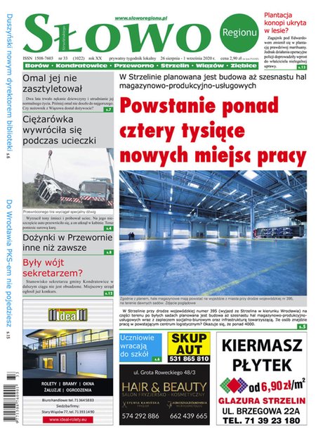 e-prasa: Słowo Regionu Strzelińskiego – e-wydawnia – 33/2020