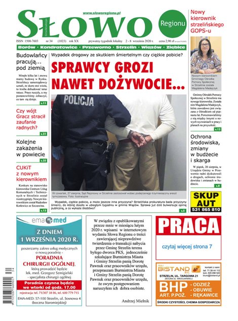 e-prasa: Słowo Regionu Strzelińskiego – e-wydawnia – 34/2020