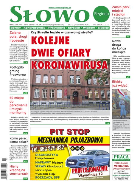 e-prasa: Słowo Regionu Strzelińskiego – e-wydawnia – 41/2020