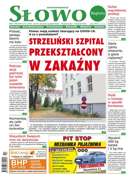 e-prasa: Słowo Regionu Strzelińskiego – e-wydawnia – 42/2020