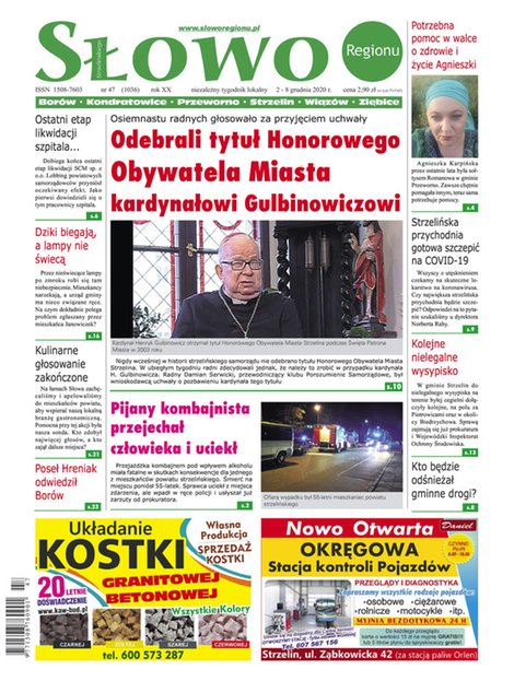 e-prasa: Słowo Regionu Strzelińskiego – e-wydawnia – 47/2020