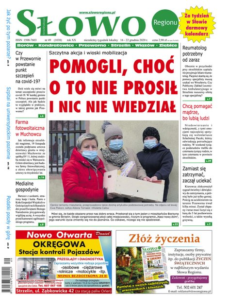 e-prasa: Słowo Regionu Strzelińskiego – e-wydawnia – 49/2020