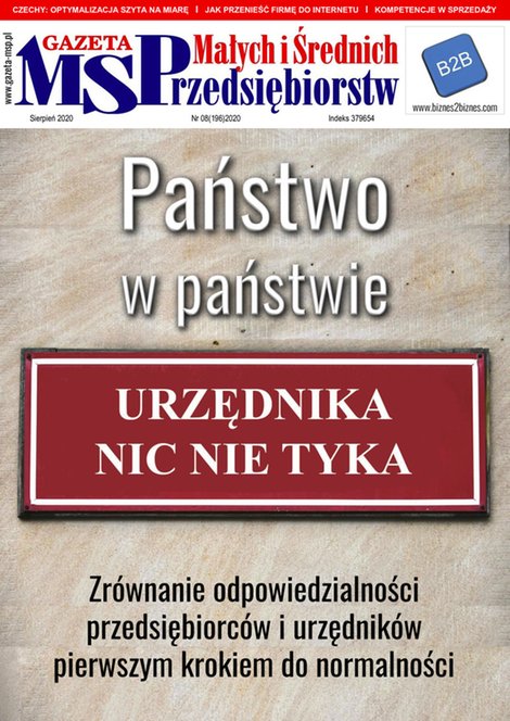 e-prasa: Gazeta Małych i Średnich Przedsiębiorstw – e-wydanie – 8/2020
