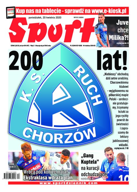 e-prasa: Sport – e-wydanie – 92/2020