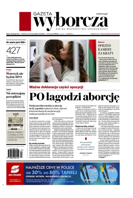 e-prasa: Gazeta Wyborcza - Warszawa – e-wydanie – 41/2021