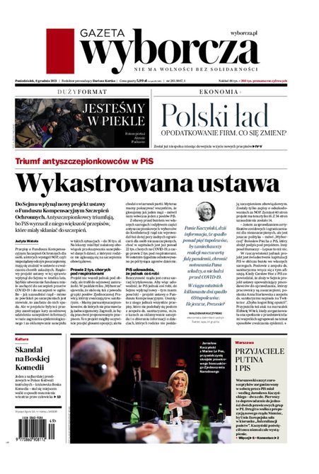 e-prasa: Gazeta Wyborcza - Warszawa – e-wydanie – 283/2021