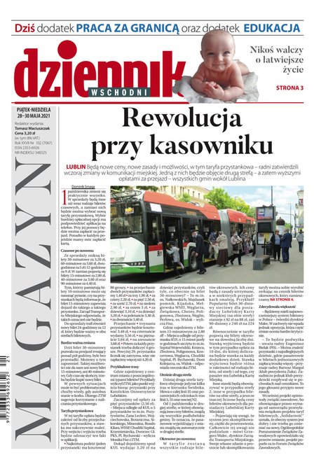 e-prasa: Dziennik Wschodni – e-wydanie – 102/2021