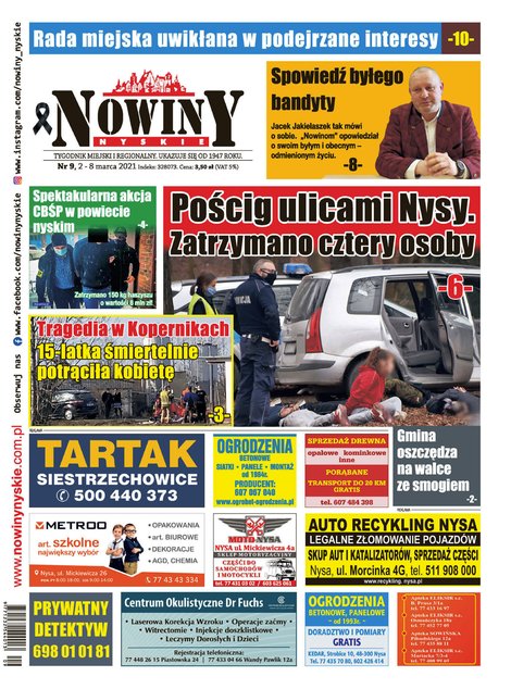 e-prasa: Nowiny Nyskie – e-wydania – 9/2021