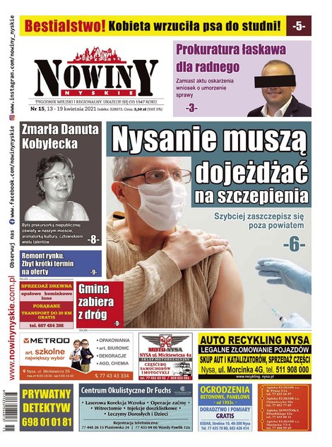 e-prasa: Nowiny Nyskie – e-wydania – 15/2021