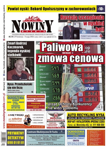 e-prasa: Nowiny Nyskie – e-wydania – 17/2021