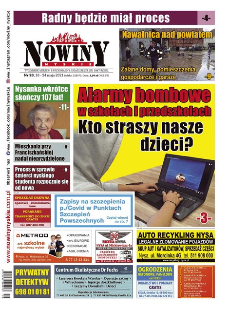 e-prasa: Nowiny Nyskie – e-wydania – 20/2021