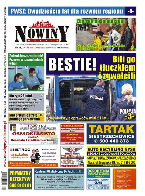 e-prasa: Nowiny Nyskie – e-wydania – 21/2021