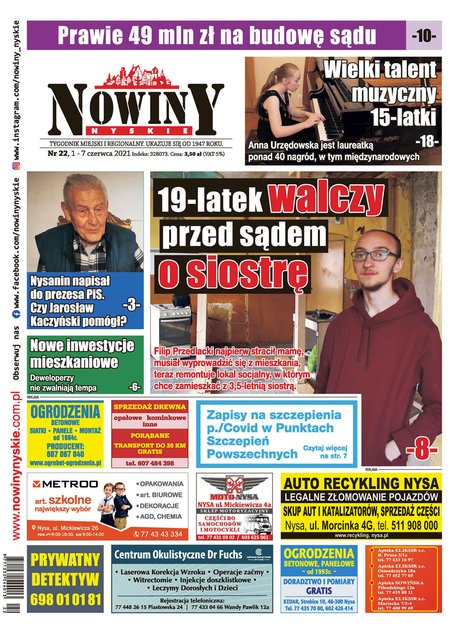 e-prasa: Nowiny Nyskie – e-wydania – 22/2021