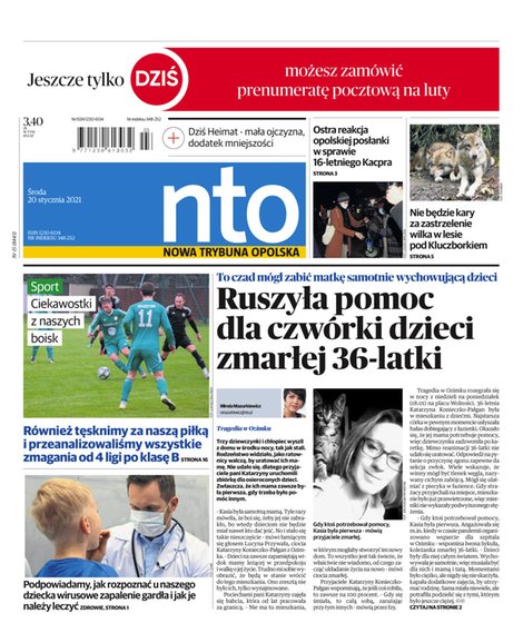 e-prasa: Nowa Trybuna Opolska – e-wydanie – 15/2021